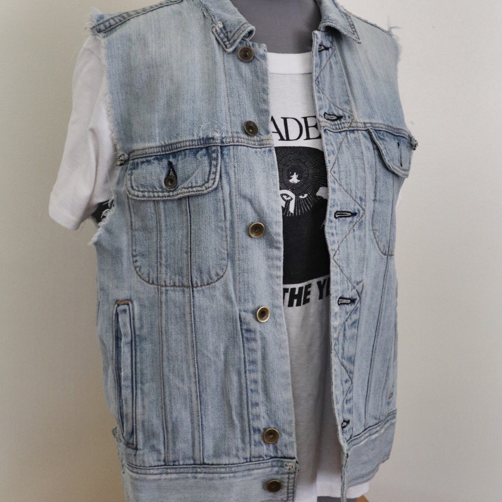 Rag And Bone Denim Vest- Size S fits like M/L